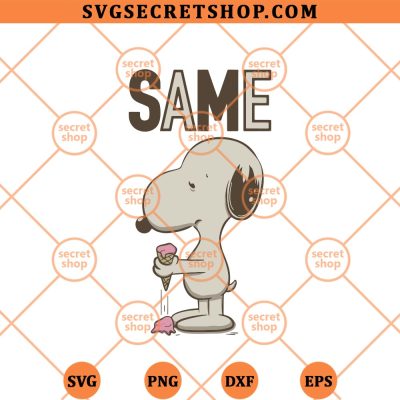 Same Snoopy Ice Cream SVG, Snoopy Falling Ice Cream SVG PNG DXF EPS 4 Same Snoopy Ice Cream SVG
