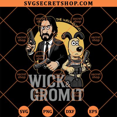 The Wrong Dog Wick And Gromit SVG