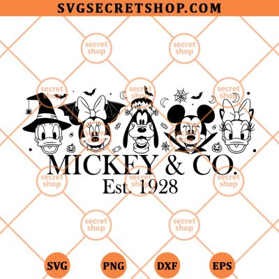 Mickey And Co Halloween SVG, Disney Halloween SVG PNG DXF EPS 4 Mickey And Co Halloween SVG
