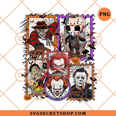Spooky Patchwork Horror movie PNG