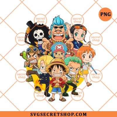 Straw Hat Pirates Chibi SVG