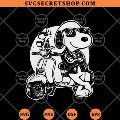 Cool Beagle Biker SVG