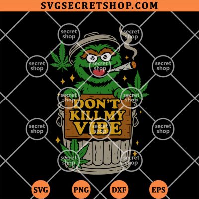 Oscar The Grouch Stoner SVG