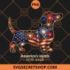 Dachshund America's 250th Comfort Colors PNG