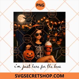 Doll Face Halloween i'm just here for the boos PNG