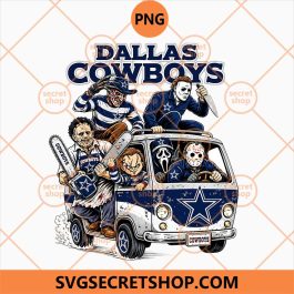 Dallas Cowboys Horror Halloween Bus PNG