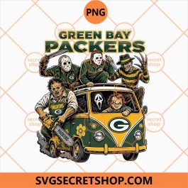 Green Bay Packers Horror Halloween Bus PNG