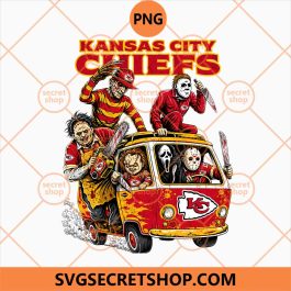 Kansas City Chiefs Horror Halloween Bus PNG